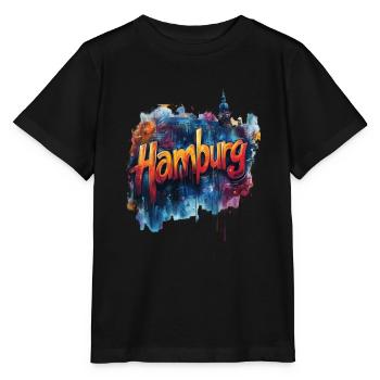 Hamburg - Stanley/Stella Kinder T-Shirt MINI CREATOR  - Schwarz - Vorne - Mikhail (115cm)