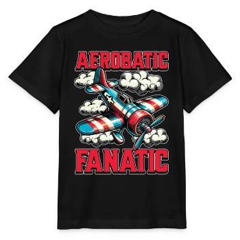 Pilote de voltige Voltige Fanatique Amateur d’avion - T-shirt bio MINI CREATOR Stanley/Stella Enfant - noir - Devant - Mikhail (115cm)