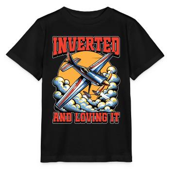 Aerobatic Pilot Inverted And Loving It Model Pilot - Stanley/Stella Kinder T-Shirt MINI CREATOR  - Schwarz - Vorne - Mikhail (115cm)