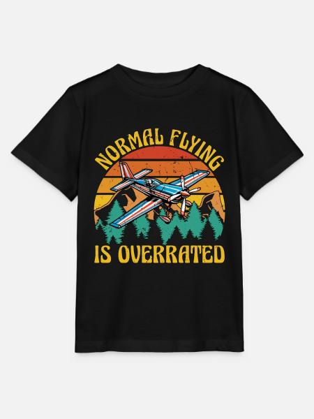 Aerobatic Pilot Normal Flying Aerobatic Maneuvers - Stanley/Stella Kinder T-Shirt MINI CREATOR - Schwarz