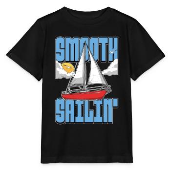 Naviguer en douceur Naviguer aime naviguer sur un bateau à voile - T-shirt bio MINI CREATOR Stanley/Stella Enfant - noir - Devant - Mikhail (115cm)