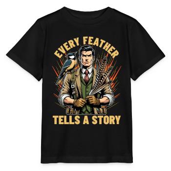 Ornithologie : chaque plume raconte une histoire Zoologiste - T-shirt bio MINI CREATOR Stanley/Stella Enfant - noir - Devant - Mikhail (115cm)