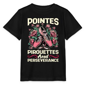 Ballet Pointes Pirouettes And Ballet Music Lover - Stanley/Stella MINI CREATOR Kids’ T-Shirt - black - Front - Mikhail (115cm)