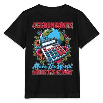 Les comptables comptables font la feuille de calcul du monde - T-shirt bio MINI CREATOR Stanley/Stella Enfant - noir - Devant - Mikhail (115cm)