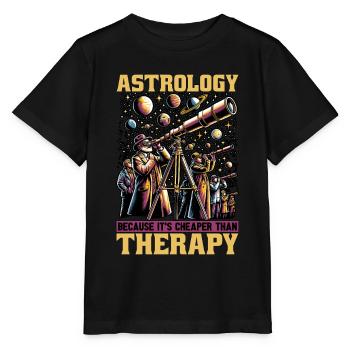 Astrology Because It's Cheaper Fortune Telling - Stanley/Stella MINI CREATOR Kids’ T-Shirt - black - Front - Mikhail (115cm)