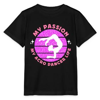 Acro Danseuse Ma Passion Mon Acro Danse Gymnastique - T-shirt bio MINI CREATOR Stanley/Stella Enfant - noir - Devant - Mikhail (115cm)