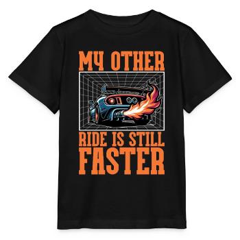 Course automobile Mon autre course reste la course de rue - T-shirt bio MINI CREATOR Stanley/Stella Enfant - noir - Devant - Mikhail (115cm)