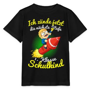 Schulkind zündet die nächste Stufe - Stanley/Stella Kinder T-Shirt MINI CREATOR  - Schwarz - Vorne - Mikhail (115cm)