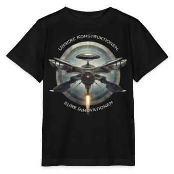 Konstruktion und Innovation - Stanley/Stella Kinder T-Shirt MINI CREATOR  - Schwarz - Vorne - Mikhail (115cm)
