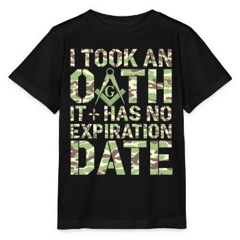 Maçon Maçon Maçon Camo Franc-maçon - T-shirt bio MINI CREATOR Stanley/Stella Enfant - noir - Devant - Mikhail (115cm)