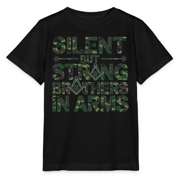 Maçon Maçon Maçon Camo Franc-maçon - T-shirt bio MINI CREATOR Stanley/Stella Enfant - noir - Devant - Mikhail (115cm)