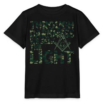 Maçon Maçon Maçon Camo Franc-maçon - T-shirt bio MINI CREATOR Stanley/Stella Enfant - noir - Devant - Mikhail (115cm)