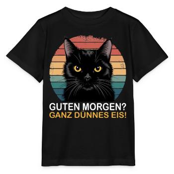 Bonjour glace très mince drôle noir - T-shirt bio MINI CREATOR Stanley/Stella Enfant - noir - Devant - Mikhail (115cm)