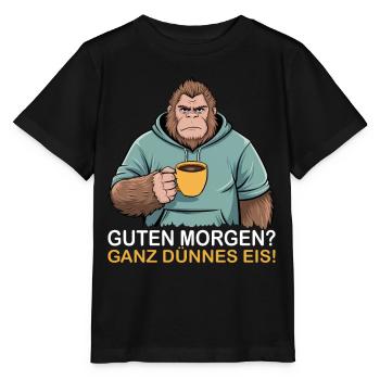 Good morning very thin - Stanley/Stella MINI CREATOR Kids’ T-Shirt - black - Front - Mikhail (115cm)