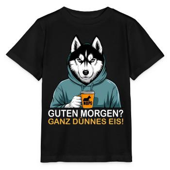 Good morning very thin - Stanley/Stella MINI CREATOR Kids’ T-Shirt - black - Front - Mikhail (115cm)