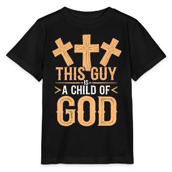 Christ Réformé Chrétien Dieu Théologie - T-shirt bio MINI CREATOR Stanley/Stella Enfant - noir - Devant - Mikhail (115cm)