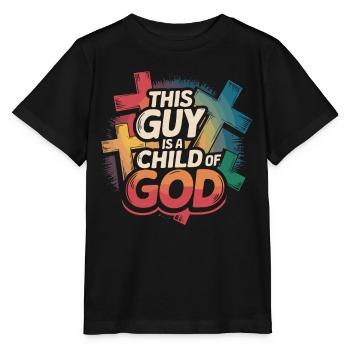 Christ Réformé Chrétien Dieu Théologie - T-shirt bio MINI CREATOR Stanley/Stella Enfant - noir - Devant - Mikhail (115cm)