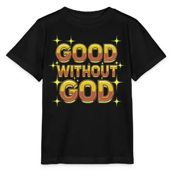 Athéisme athée Le bien sans Dieu - T-shirt bio MINI CREATOR Stanley/Stella Enfant - noir - Devant - Mikhail (115cm)