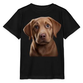 Labrador Retriever, gift idea for Labrador - Stanley/Stella MINI CREATOR Kids’ T-Shirt - black - Front - Mikhail (115cm)