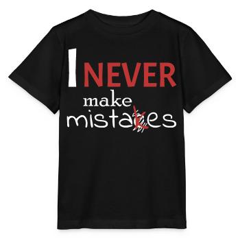 Je ne me trompe jamais - T-shirt bio MINI CREATOR Stanley/Stella Enfant - noir - Devant - Mikhail (115cm)
