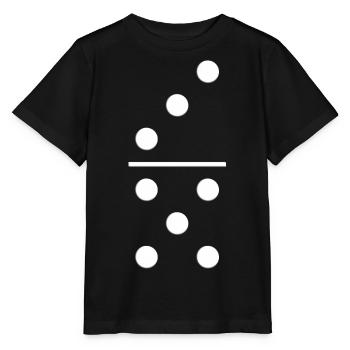 Domino Gruppenkostüm 3 5 Fasching Geschenk T-Shirt - Stanley/Stella Kinder T-Shirt MINI CREATOR  - Schwarz - Vorne - Mikhail (115cm)