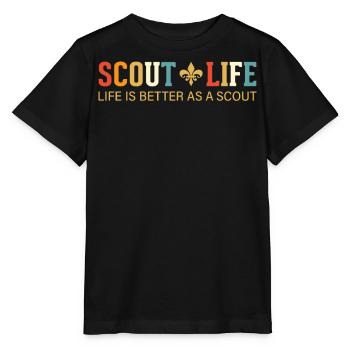 Avez-vous une passion pour le scoutisme, la randonnée et la cam - T-shirt bio MINI CREATOR Stanley/Stella Enfant - noir - Devant - Mikhail (115cm)