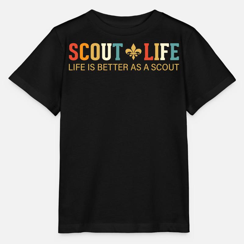 Do you have a passion for Scouting, Hiking and Cam - Stanley/Stella MINI CREATOR Kids’ T-Shirt - black