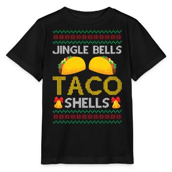 Tacos - Jingle Bells Taco Shells - Dire Ugly Chr - T-shirt bio MINI CREATOR Stanley/Stella Enfant - noir - Devant - Mikhail (115cm)