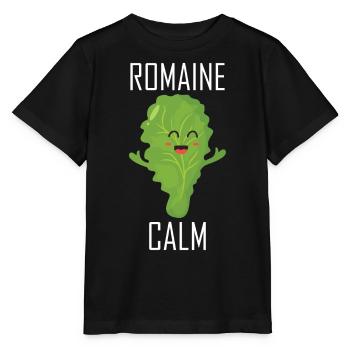 Vegan Gardening Quote Salad Romaine Calm - Stanley/Stella MINI CREATOR Kids’ T-Shirt - black - Front - Mikhail (115cm)