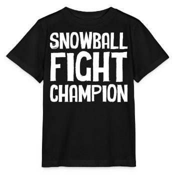 Snowball Fight - Snowball Fight Champion - Stanley/Stella Kinder T-Shirt MINI CREATOR  - Schwarz - Vorne - Mikhail (115cm)