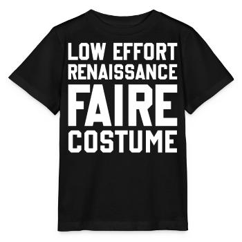 Ren Fair - Low Effort Renaissance Faire Costume - Stanley/Stella Kinder T-Shirt MINI CREATOR  - Schwarz - Vorne - Mikhail (115cm)