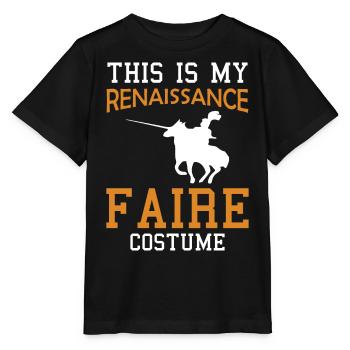 Ren Fair Saying Slogan This Is My Renaissance Fair - Stanley/Stella Kinder T-Shirt MINI CREATOR  - Schwarz - Vorne - Mikhail (115cm)