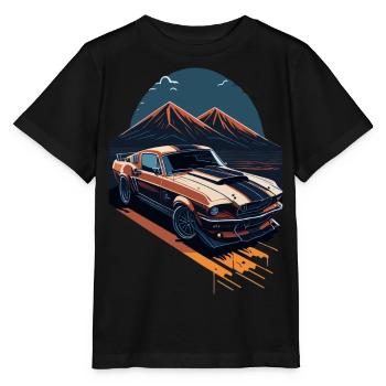 Muscle Car Power - Stanley/Stella Kinder T-Shirt MINI CREATOR  - Schwarz - Vorne - Mikhail (115cm)