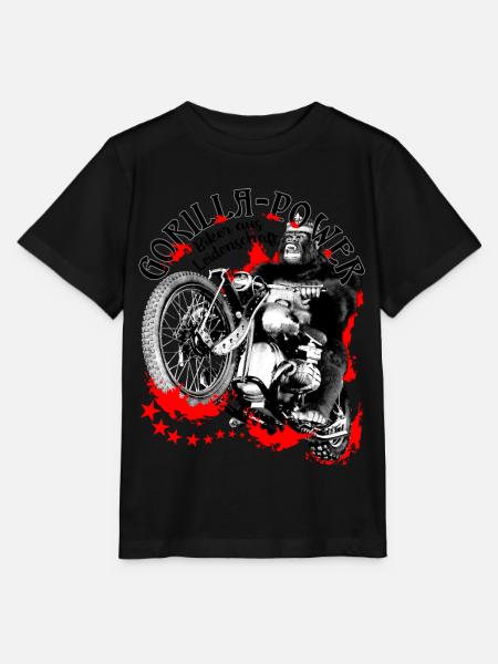 Gorilla Biker- Motero con pasión - Camiseta para niños MINI CREATOR de Stanley/Stella - negro