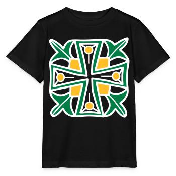 Celtic Cross - Stanley/Stella MINI CREATOR Kids’ T-Shirt - black - Front - Mikhail (115cm)