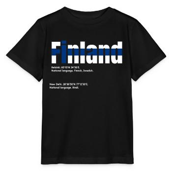 Finland - Stanley/Stella MINI CREATOR Kids’ T-Shirt - black - Front - Mikhail (115cm)