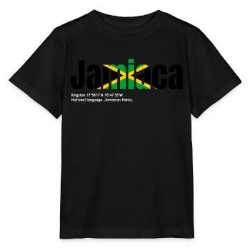 Jamaïque - T-shirt bio MINI CREATOR Stanley/Stella Enfant - noir - Devant - Mikhail (115cm)