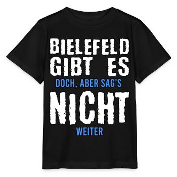 Bielefeld Fan Bielefelder Stadt Geschenk - Stanley/Stella Kinder T-Shirt MINI CREATOR  - Schwarz - Vorne - Mikhail (115cm)