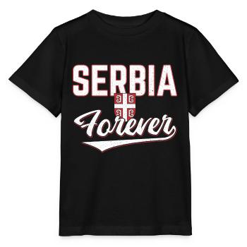 Serbien - Stanley/Stella Kinder T-Shirt MINI CREATOR  - Schwarz - Vorne - Mikhail (115cm)
