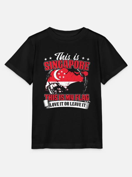 Dies Ist Singapur - Stanley/Stella Kinder T-Shirt MINI CREATOR  - Schwarz