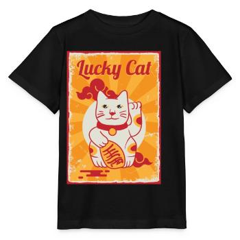 Le japon de la chance - T-shirt bio MINI CREATOR Stanley/Stella Enfant - noir - Devant - Mikhail (115cm)