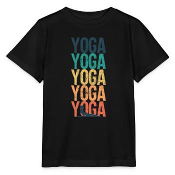 YOGA YOGA YOGA - T-shirt bio MINI CREATOR Stanley/Stella Enfant - noir - Devant - Mikhail (115cm)