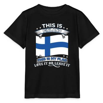 Finlande - T-shirt bio MINI CREATOR Stanley/Stella Enfant - noir - Devant - Mikhail (115cm)