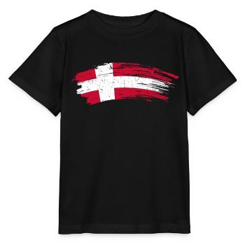 Denmark country flag home gift - Stanley/Stella MINI CREATOR Kids’ T-Shirt - black - Front - Mikhail (115cm)