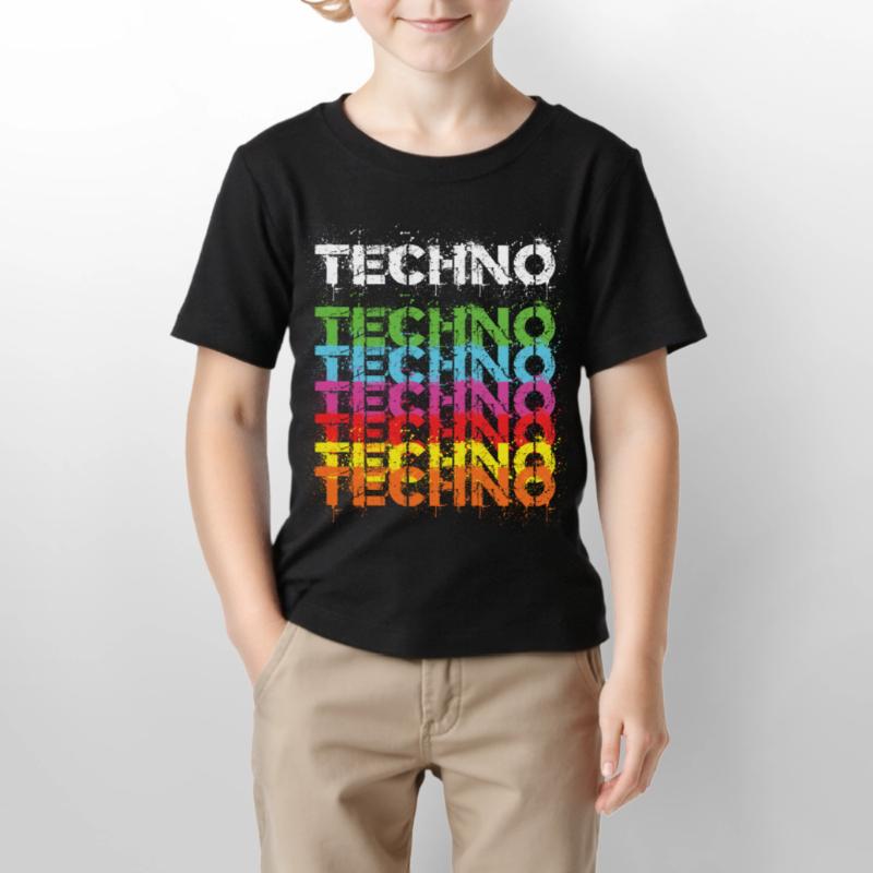 Techno Techno Techno Freak Techno Musique T-shirt bio MINI CREATOR Stanley/Stella Enfant