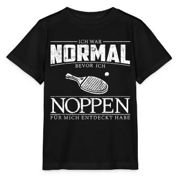 Tischtennis Noppen Spieler Spruch lustig Material - Stanley/Stella Kinder T-Shirt MINI CREATOR  - Schwarz - Vorne - Mikhail (115cm)