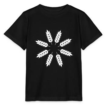 Getreide Bauer Logo Korn Kreis Getreidebauer - Stanley/Stella Kinder T-Shirt MINI CREATOR  - Schwarz - Vorne - Mikhail (115cm)