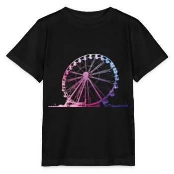 Showman ferris wheel fun fair funfair - Stanley/Stella MINI CREATOR Kids’ T-Shirt - black - Front - Mikhail (115cm)
