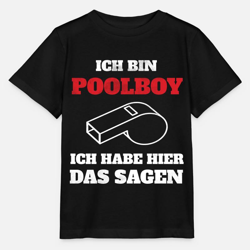 Poolboy Bademeister Badewart Geschenkidee - Stanley/Stella Kinder T-Shirt MINI CREATOR - Schwarz