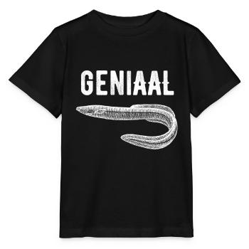 geniAAL lustiges AAL Motiv AAl Wortspiel - Stanley/Stella Kinder T-Shirt MINI CREATOR  - Schwarz - Vorne - Mikhail (115cm)